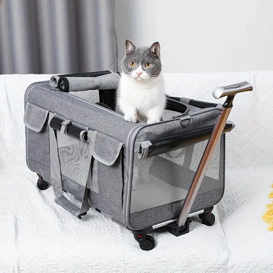 Portable Pet Trolley Case