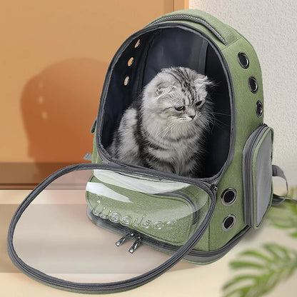 Transparent Backpack Dog and Cat Carrier Bag