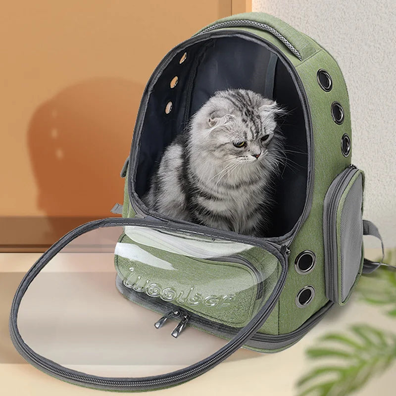 Transparent Backpack Dog and Cat Carrier Bag