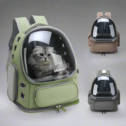 Transparent Backpack Dog and Cat Carrier Bag