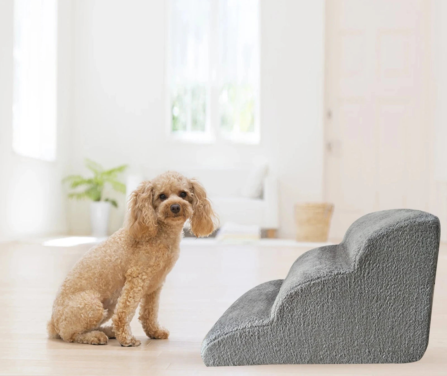 3 Tier Non-Slip Dog Stairs