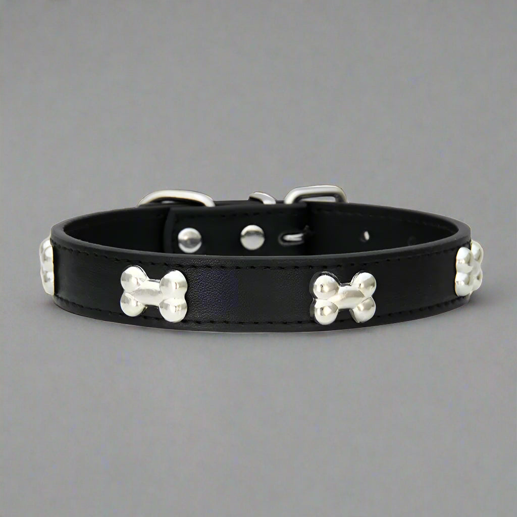 Bone Leather Pet Collar