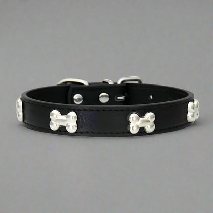 Bone Leather Pet Collar