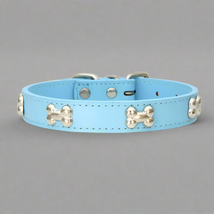Bone Leather Pet Collar