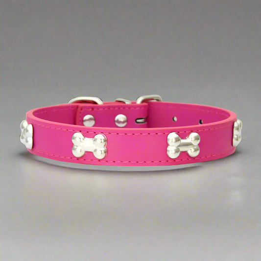 Bone Leather Pet Collar
