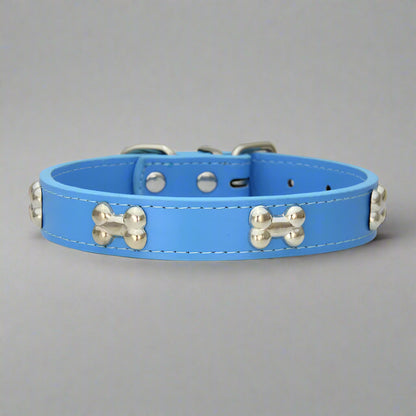 Bone Leather Pet Collar