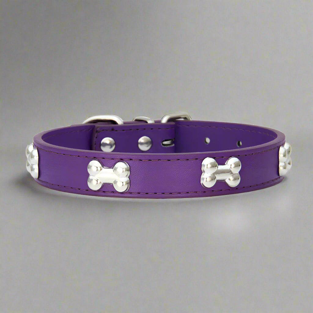 Bone Leather Pet Collar