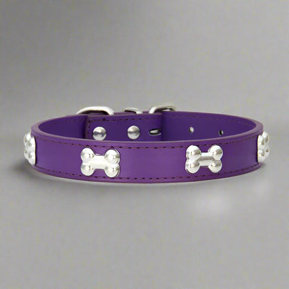 Bone Leather Pet Collar