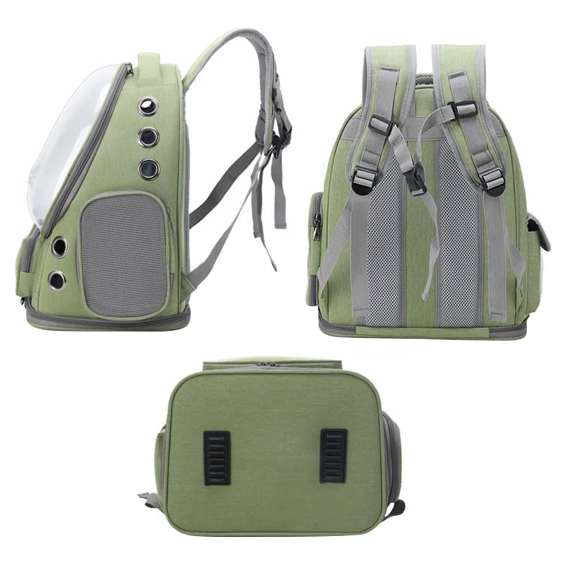 Transparent Backpack Dog and Cat Carrier Bag
