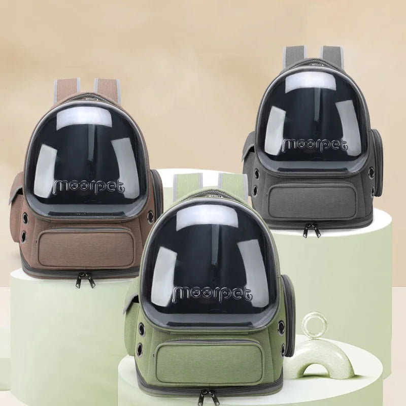 Transparent Backpack Dog and Cat Carrier Bag