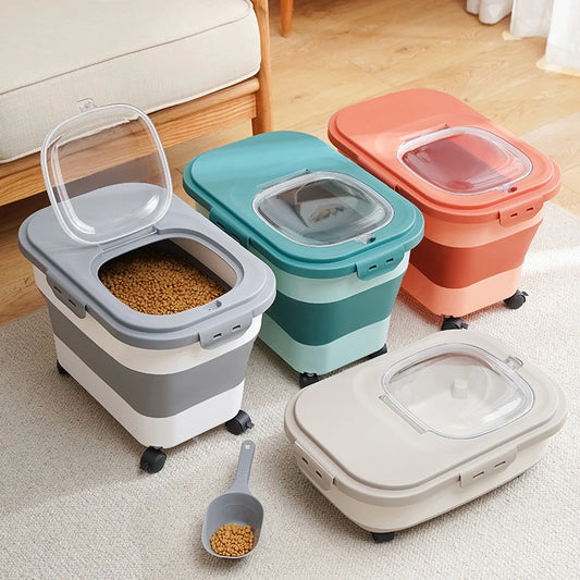 Foldable Pet Food Container