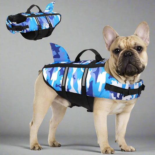 Dog Life Jacket Shark Camouflage