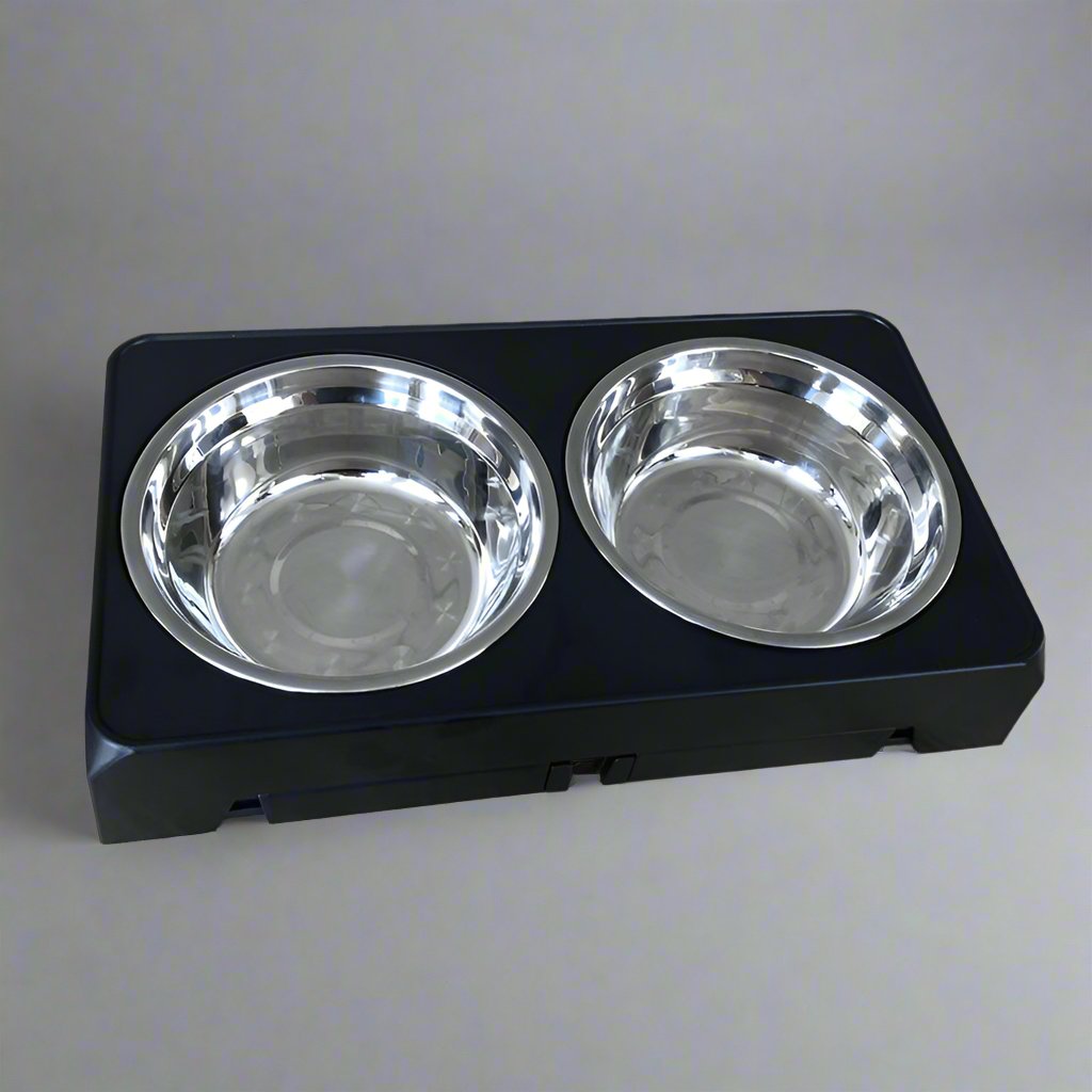 Elevated Dog Bowl with Adjustable Height